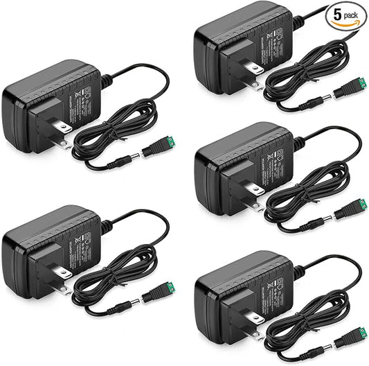 12V LED Strip Power Supply, 2A 24W Power Adapter, 12V Power Supply by YGS-TECH