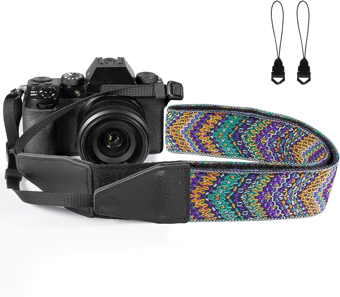 Camera Strap, Jacquard Weave 2" Shoulder Neck Straps by Dulphee
