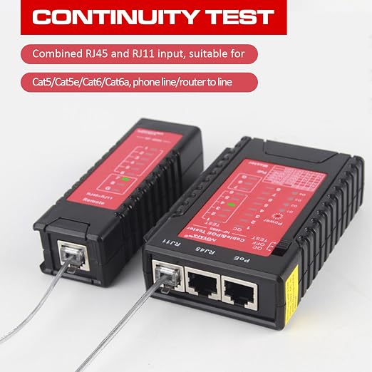 NF468S Network Cable Tester, RJ11 RJ12 RJ45 Ethernet Tester - Image 6