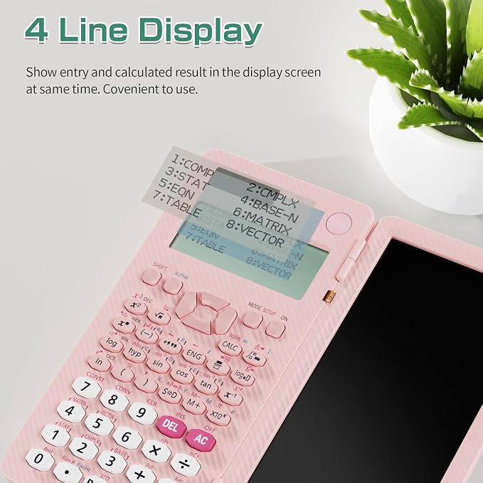 Rechargeable ROATEE 991ES MAX Scientific Calculators, CalcNote Multiview 4-Line - Image 5
