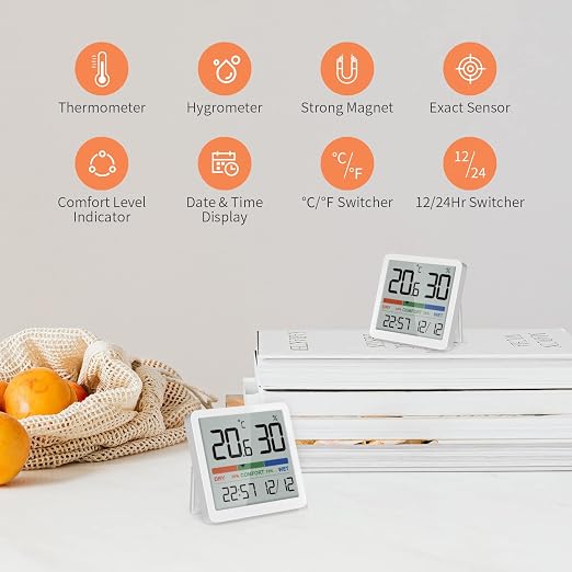 NOKLEAD Indoor Hygrometer Thermometer - Image 2