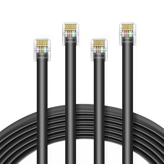 LanSenSu RJ12 Cable Phone Cord RJ12 6P6C Male to Male Straight Wired - Image 7