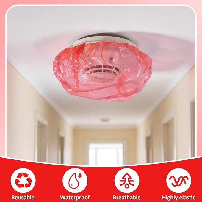 36 Pcs Red Thicken Plastic Smoke Detector Covers - Image 4
