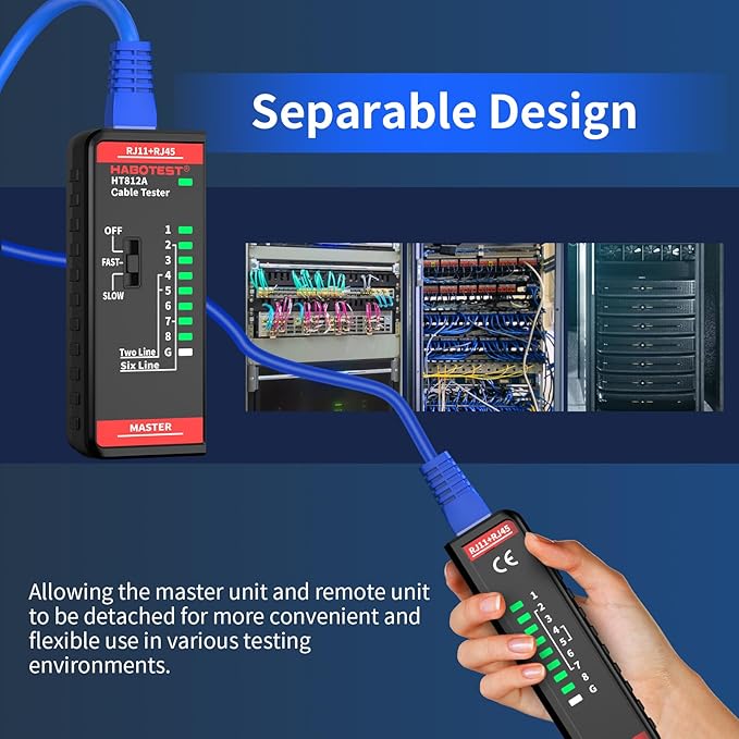 Network Ethernet Cable Tester for RJ11 RJ45 CAT5 CAT5E CAT6 CAT6A CAT7 - Image 6