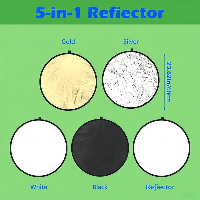 5-in-1 Photography Reflector 24" - Image 2