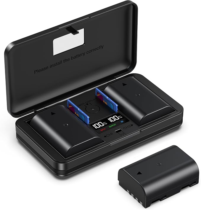 DMW-BLF19E Camera Battery Multifunctional Charger Set Compatible by Inspirationlightsupyourlife
