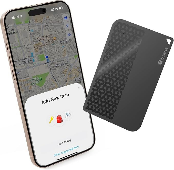 2026 Apple MFi Certified Wallet Tracker Smart Card by BFADEHA