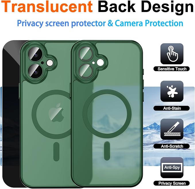 for iPhone 17 Case with Privacy Screen Protector and Camera Protection - Image 2