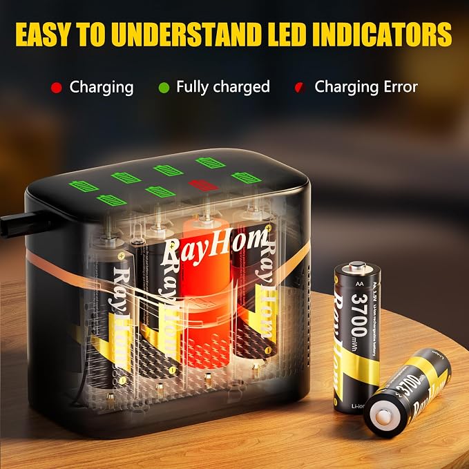 Rechargeable AA Lithium Batteries - Image 6