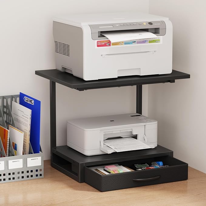 YAOHUOO 2-Tier Desktop Printer Stand by YAOHUOO