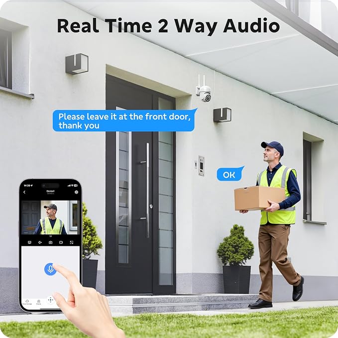 CAMCAMP Outdoor Security Camera Wireless 2.4G/5G WiFi Connect【Plug-in - Image 4