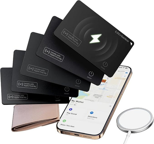 Ultrbeka Wallet Tracker Card IP68 Waterproof Rechargeable Bluetooth Tracker by Ultrbeka
