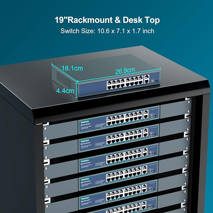 YuanLey 16 Port PoE Switch - Image 7
