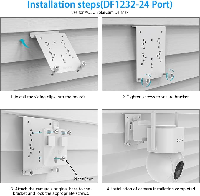 Universal Security Camera Vinyl Siding Mount Kit - Image 5