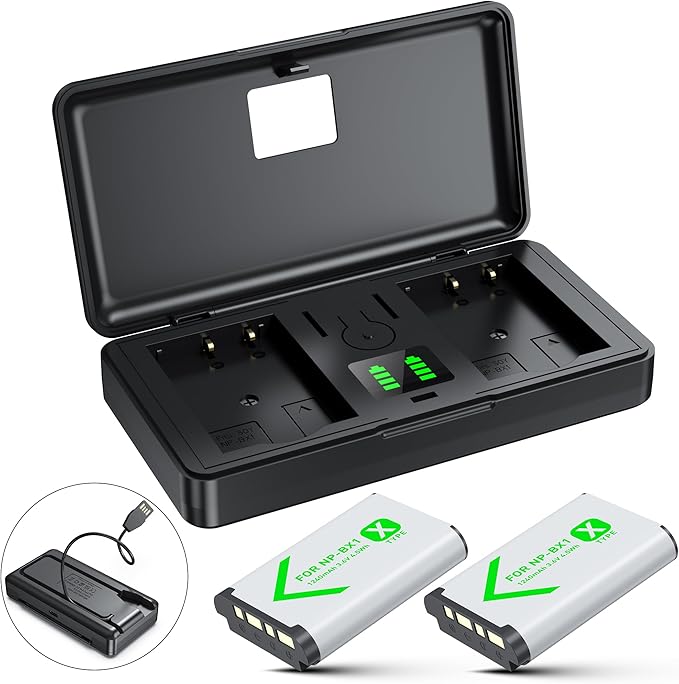 NP-BX1 Battery and Charger Set, Camera Accessories kit by SEVKUMZ