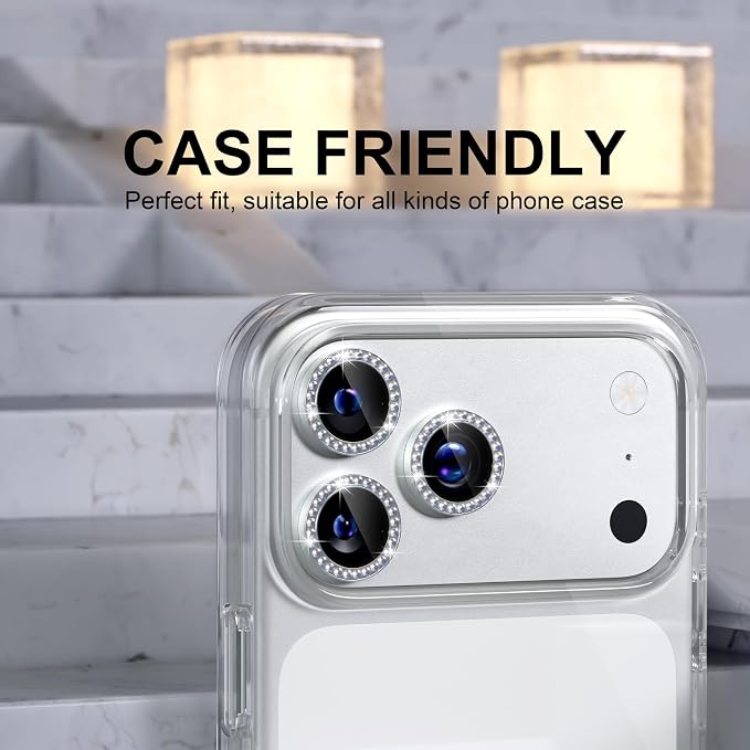 Choiche Compatible for iPhone 17 Pro/iPhone 17 Pro Max Camera Lens Protector - Image 4