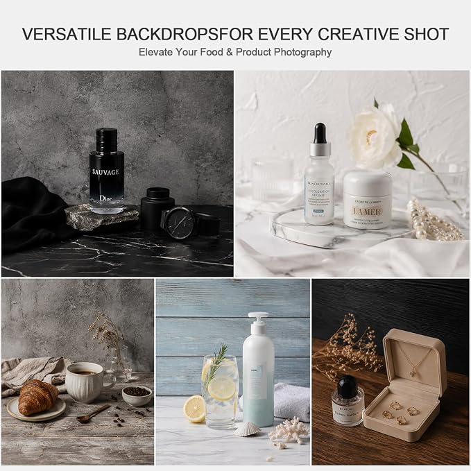 Food Photography Backdrops, 16.5x13.3 Inch Photo Backdrop Board - Image 5