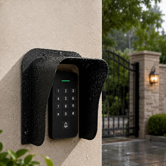 Ring Doorbell Cover Weatherproof, Large Metal Ring Doorbell Protector, Access by Laowu