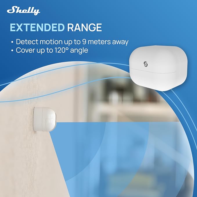 Shelly Wave Motion US LR, Z-Wave Long Range Motion & Lux Sensor, Compatible - Image 5