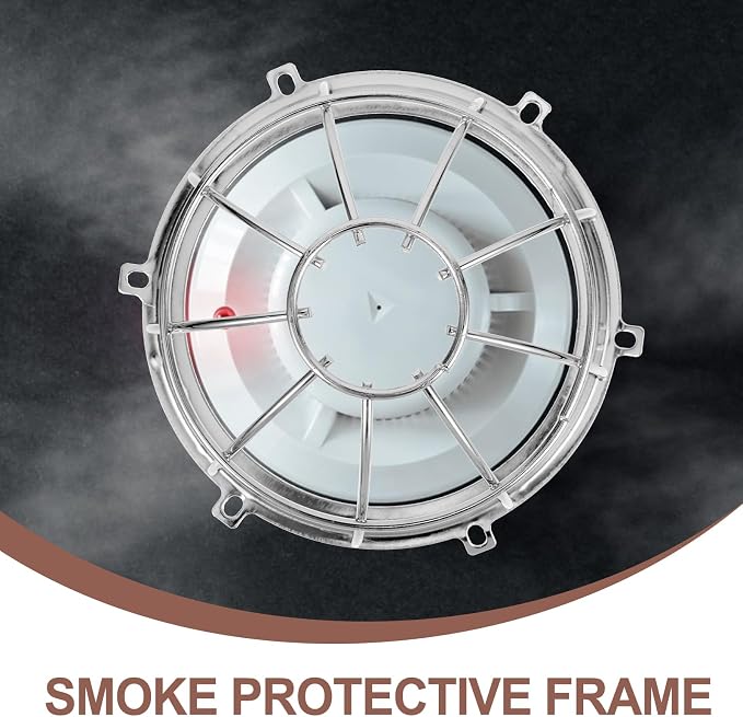 Guard Cover Protective Frame for Fire Easy Installation Fire Safety Sensor - Image 5