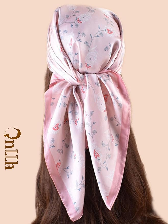 Silky Scarf for Women Lightweight Satin Bandanas Neck Hair Wrap For Sleeping - Image 5