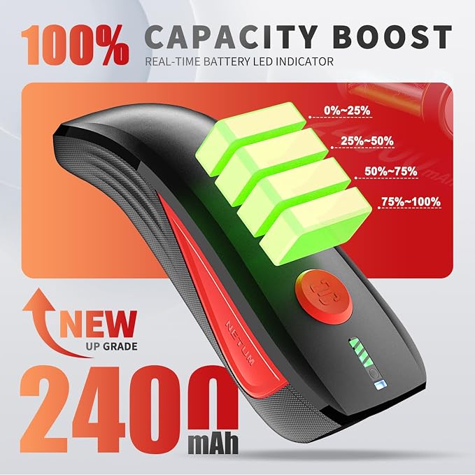NETUM CS9000 Bluetooth QR Code Scanner– Upgraded Wireless Barcode Scanner - Image 4