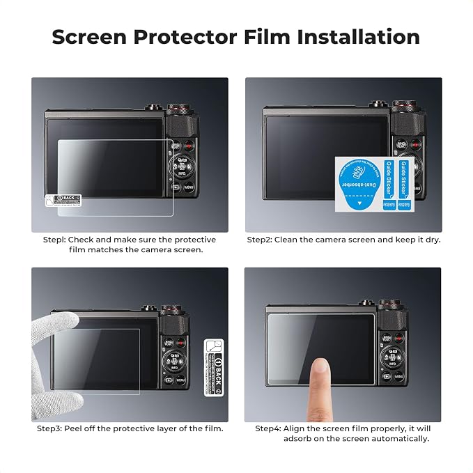 K&F CONCEPT 3 Pack Camera Screen Protector Compatible - Image 5