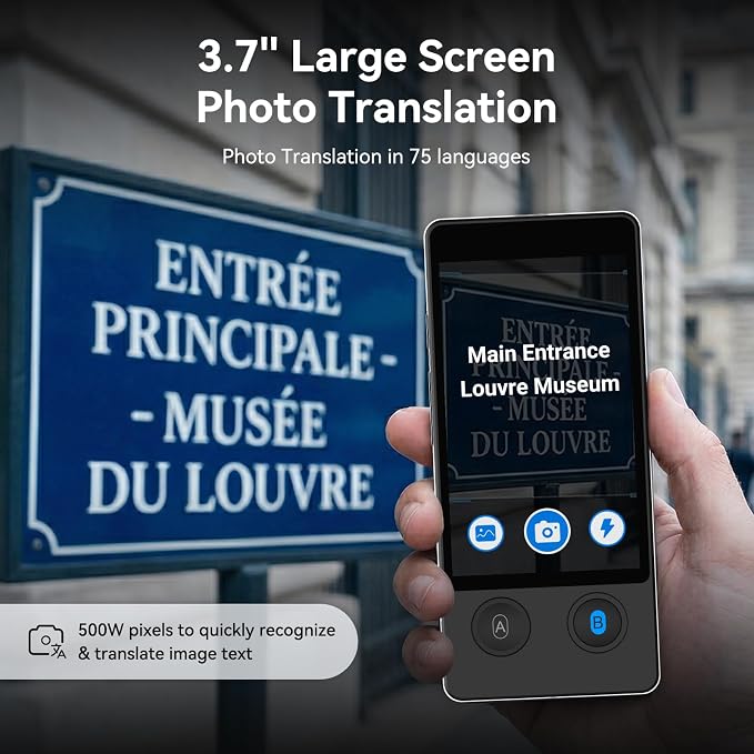 W12 Language Translator Device, 2026 Upgraded AI Translator No WiFi Needed - Image 5