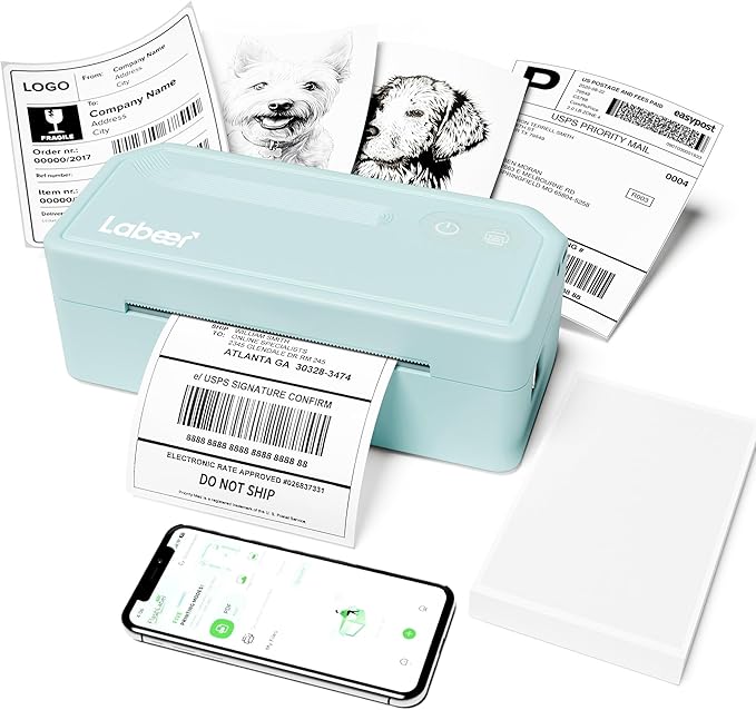 Labeer Bluetooth Thermal Shipping Label Printer, Wireless 4x6 Label Printer by Unknown