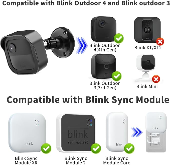 Blink Outdoor 4th Gen Camera Mount, 1 Pack Weatherproof Protective Cover and - Image 2