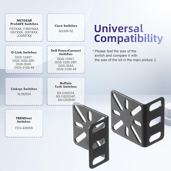 Rack Mount Kit for 17.3 inch Switches, Adjustable Rack Ears for Buffalo Tech - Image 6