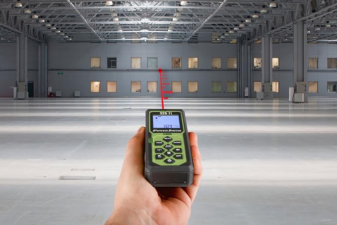 POWERSMITH PLM325 325' Weatherproof Back-Lit Digital Laser Distance Measure - Image 2