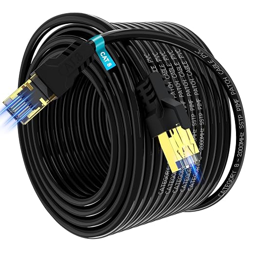 Cat 8 Ethernet Cable 100FT, High Speed 40Gbps, by Unknown