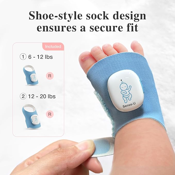 Sense-U Smart Sock Shoe 2 Baby Monitor – Tracks Heart Rate & Sleep Patterns - Image 7