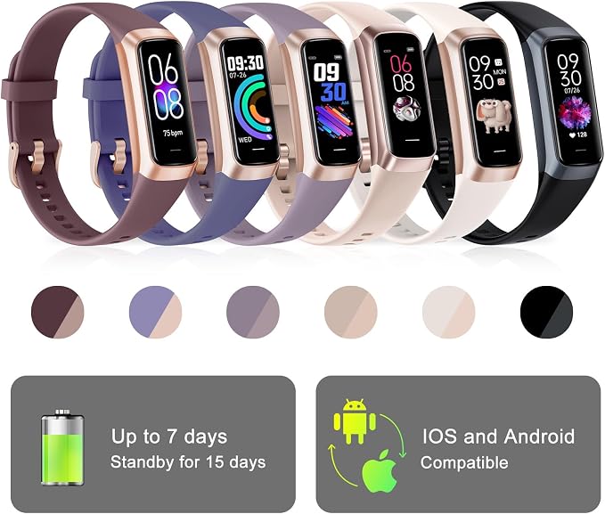 Fitness Tracker with 24/7 Heart Rate, Health Tracker with Step Counter Calories - Image 7