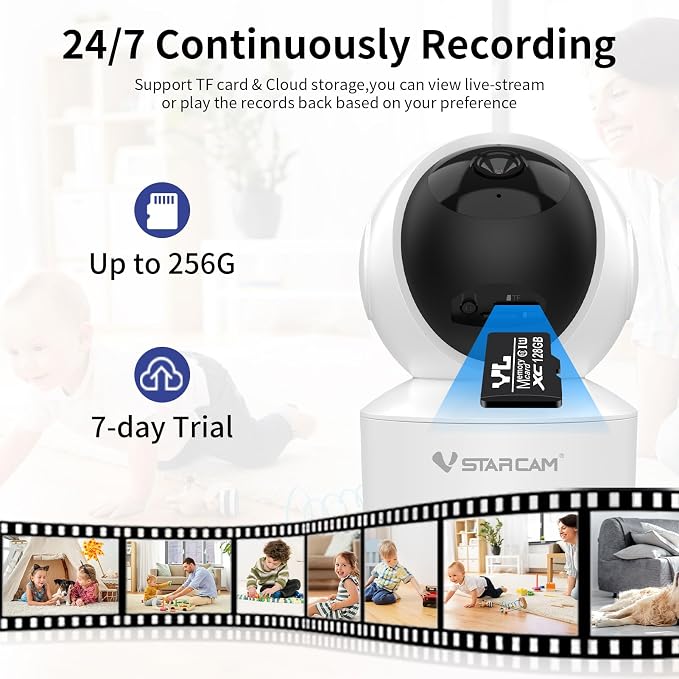 VSTARCAM Indoor Security Camera, 1080P HD WiFi Camera, Baby Camera, Pet Camera - Image 6