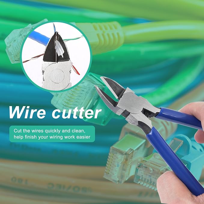RJ45 Crimp Tool Pass Through Ethernet Crimping Tool Kit Cat6 Cat5e Cat6a RJ45 - Image 5