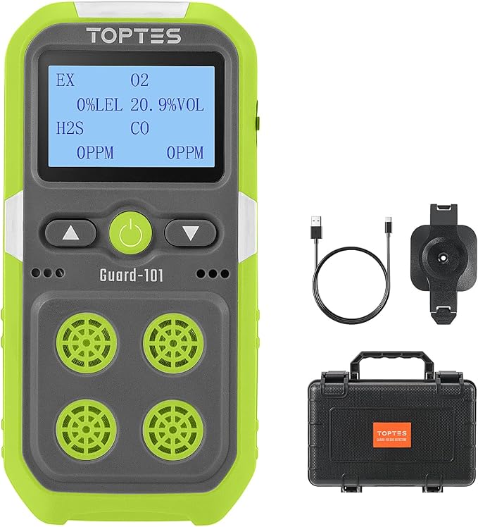 TopTes Guard-101 4 Gas Monitor Multi Detector by TopTesToolsforHomeSafety