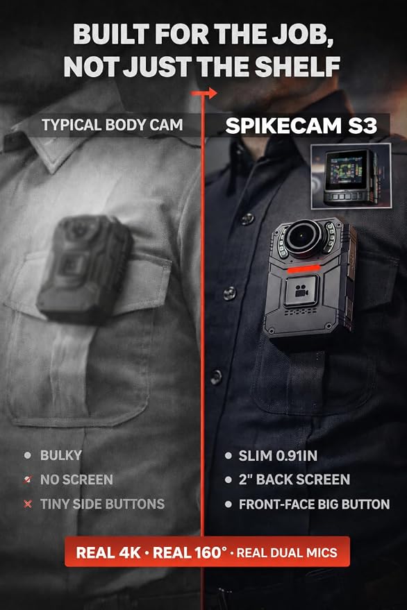 SPIKECAM S3 4K Body Camera - Image 9