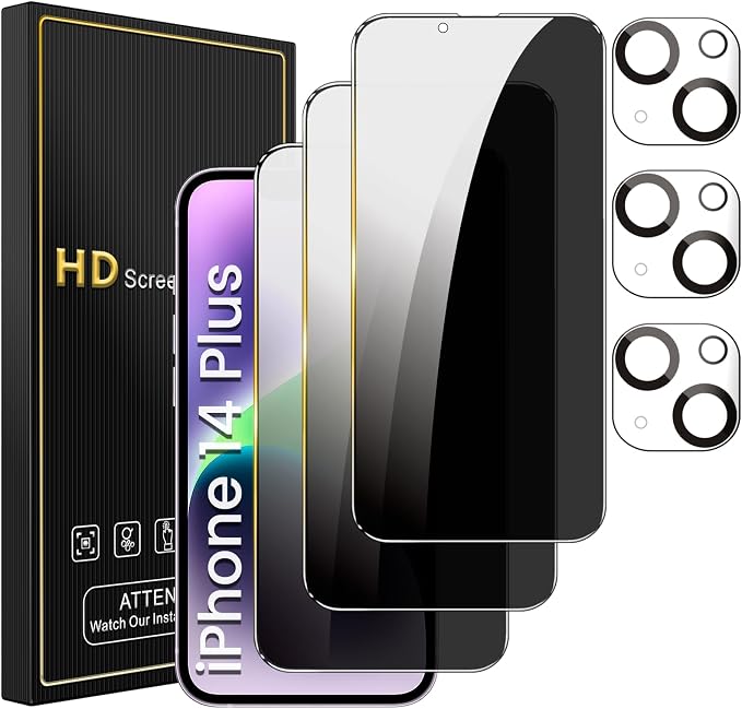 Romkasi 3 Pack Privacy Screen Protector by Unknown