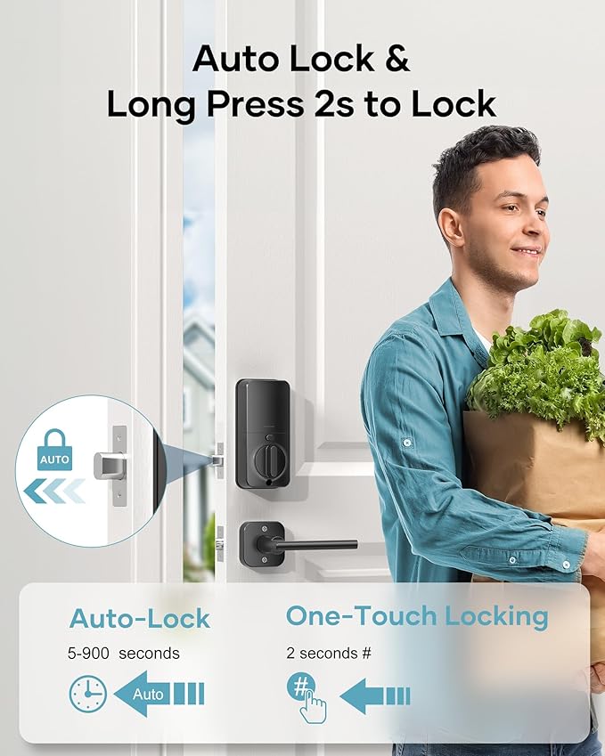 Keyless Door Lock with Handle Set - Image 5