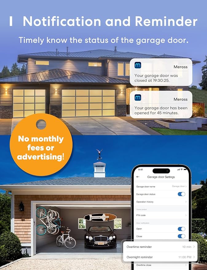 meross Smart Garage Door Opener Remote, Compatible - Image 7