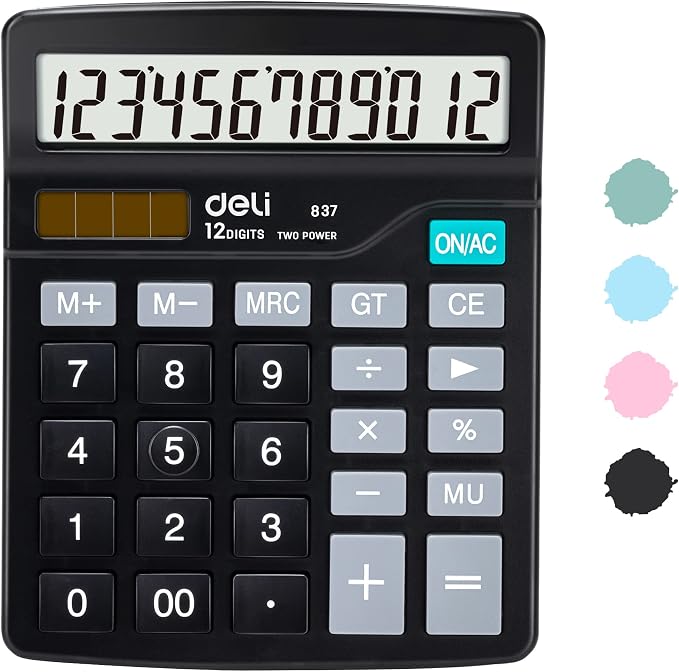 Calculator, Deli Standard Function Desktop Calculators by delioffice