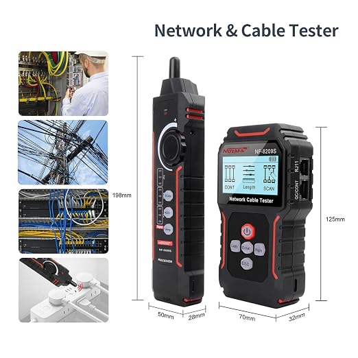 NOYAFA NF-8209S Network Cable Tester, Ethernet Cable Tester - Image 8