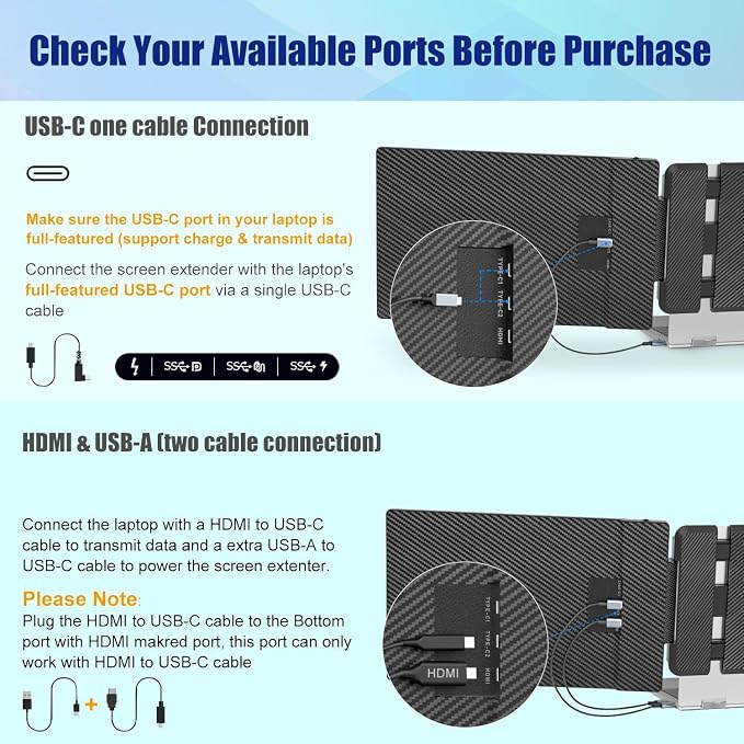 KEFEYA Laptop Screen Extender, Portable Monitor - Image 3