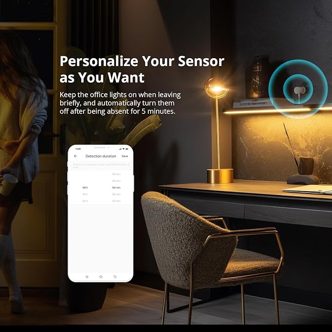 SONOFF Zigbee Human Presence Sensor, SNZB-06P Zigbee Smart Motion Detector - Image 5