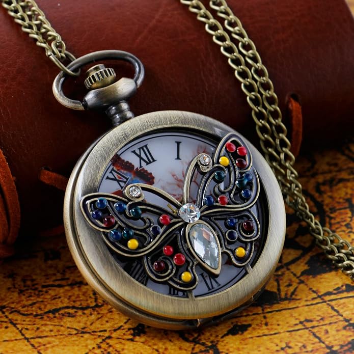 Men's Pocket Watch, Arabic Digital Dial Pocket Watches - Image 3