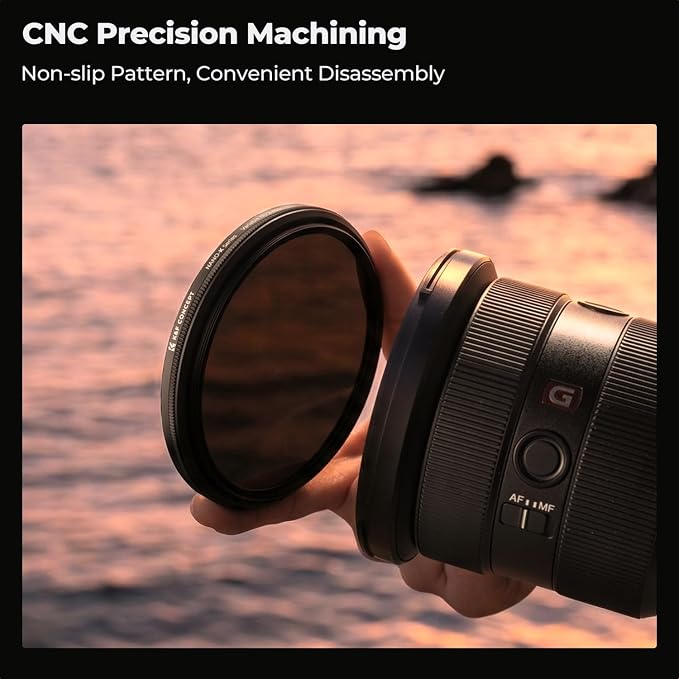 K&F CONCEPT 72mm Variable ND Lens Filter ND2-ND400 18 Multi-Layer Coatings - Image 6