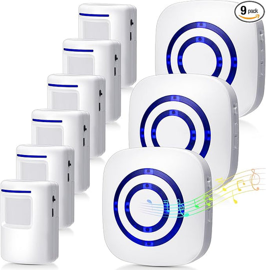 Mimorou Motion Sensor Alarm Wireless Driveway Alarm Indoor Home Motion Detector by Mimorou