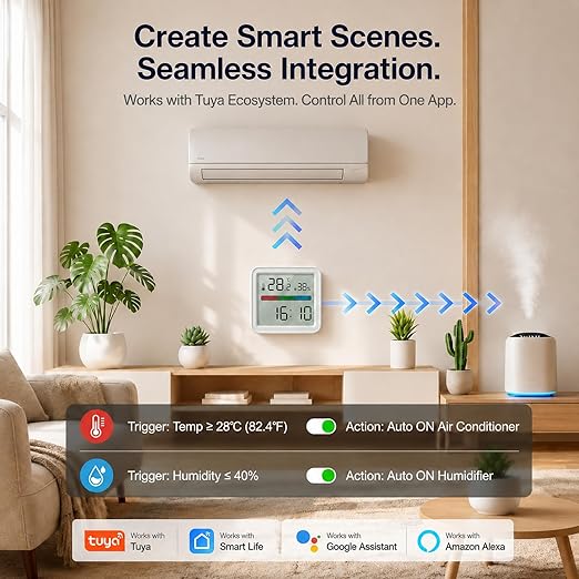 eMylo WiFi Thermometer Hygrometer, Smart Temperature Humidity Sensor - Image 4